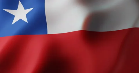 CHILE Flag Animation,  CHILEAN Background Colors  (3D Rendered Animation) Stock Footage 170241180