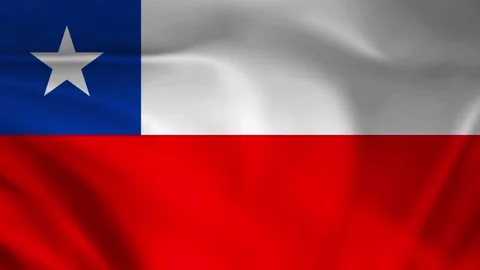 Chile flag animation Stock Footage 245552352