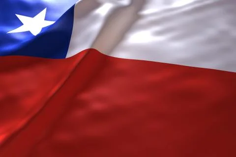 Chile flag background Stock Illustration