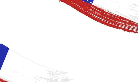 Chile Flag with Brush Stroke Effect, Grunge brush stroke. Watercolor painti.. Stock Illustration