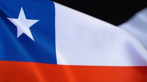 Chile Flag Flapping Stock Footage 118966585