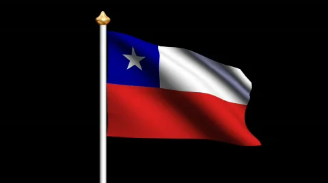 Chile flag Video stock 563512