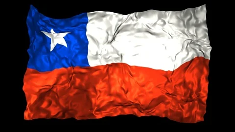 Chile flag Stock Footage 110791397