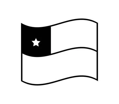 Chile flag icon illustrated in vector on white background Chile flag icon ... Stock Photos