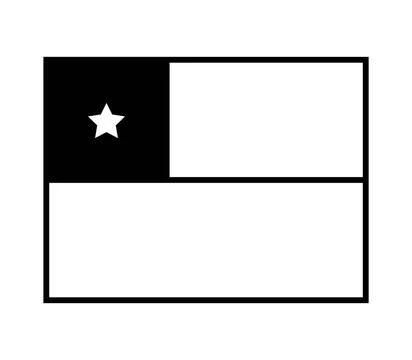 Chile flag icon illustrated in vector on white background Chile flag icon ... Stock Photos