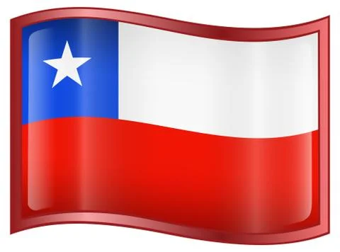Chile flag icon Stockillustratie