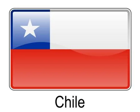 Chile flag Stock Illustration