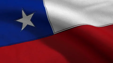 Chile Flag Loop Stock Footage 241242201