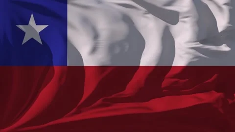 Chile Flag Loop Stock Footage 295712350