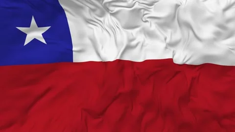 Chile Flag Seamless Looping Background Waving Slow Motion Stock Footage 234106224