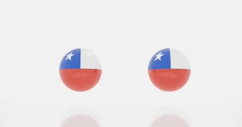 Chile flag symbol Stock Footage 187605911