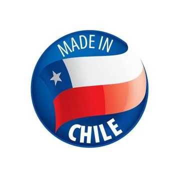 Chile flag, vector illustration on a white background. Chile flag, vector ... Stock Photos