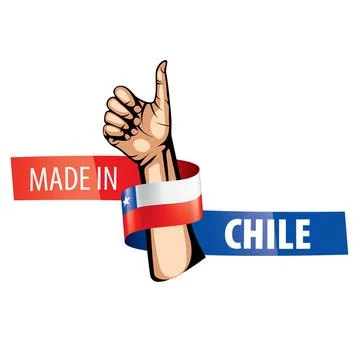Chile flag, vector illustration on a white background. Chile flag, vector ... Stock Photos