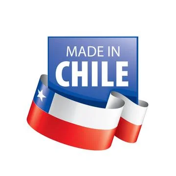Chile flag, vector illustration on a white background. Chile flag, vector ... Stock Photos