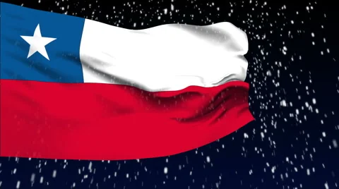 Chile  flag waving. Stock Footage 1055857