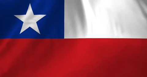 Chile flag waving with the wind background loop video animation Video stock 327171776