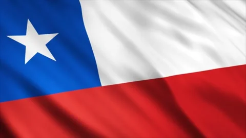 Chile Flag waving in the wind Stock Footage 236429015