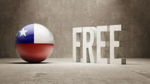 Chile. Free  Concept. Stock Illustration