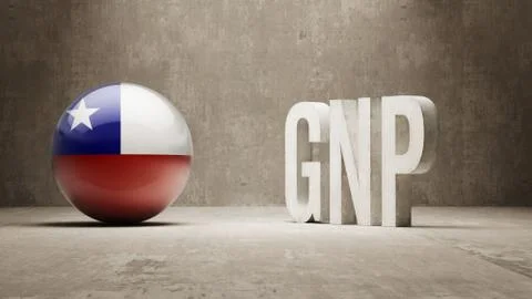 Chile. GNP  Concept. Stock Illustration