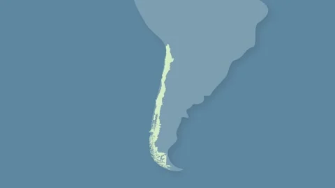 Chile Highlight Transition from World Map Global Positioning Visualization Stock-Footage 340557511