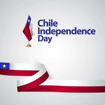 Chile Independence Day Vector Template Design Illustration Stock Illustration