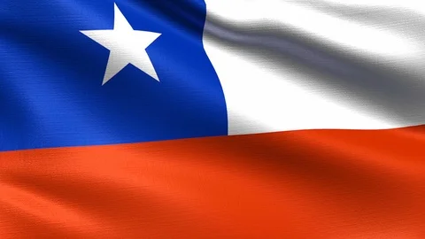 Chile Looping Flag 4K Stock Footage 107181232