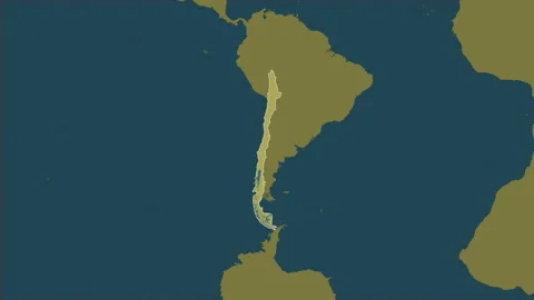 Chile map - extract. Border. Pattern. Stock Footage 273562893