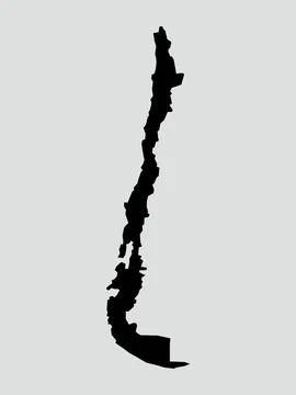 Chile map isolated on white background Stock Illustration