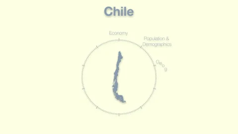 Chile MAP revealingmotion graphics data elements Stock Footage 339863867