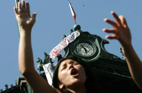 Chile Protest - Jan 2012 Stock Photos