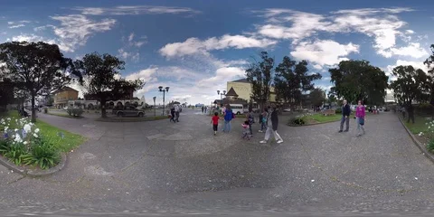Chile Puerto Varas Main Square 360 VR Stock Footage 91706734