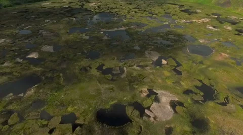 Chile. Rano Kau volcano, Easter island Stock Footage 60065103
