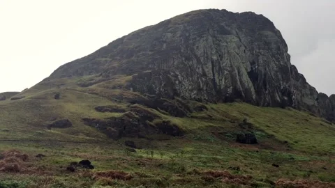 Chile - Rapa Nui / Easter Island - #71 - Rano Raraku Stock Footage 160006642