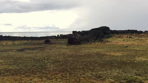Chile - Rapa Nui / Easter Island - #74 - Te Pito Kura Stock Footage 160006869