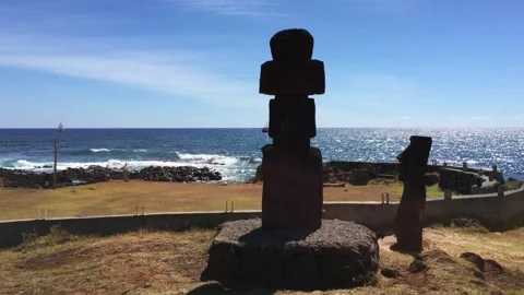 Chile - Rapa Nui / Easter Island - #18 - Moai Stock Footage 160007994