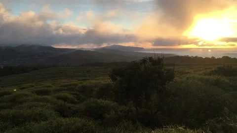 Chile - Rapa Nui / Easter Island - #34 - Sunrise Stock Footage 160008283