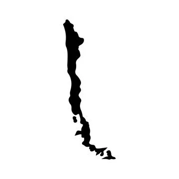 Chile region map Stock Illustration