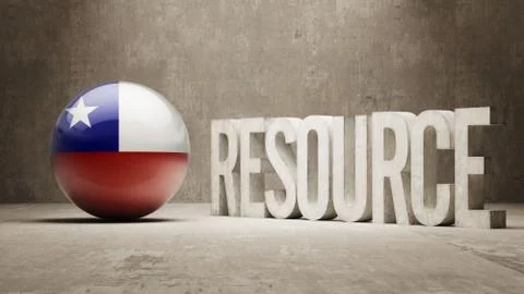 Chile. Resource Concept. Stock Illustration