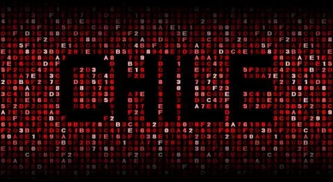 Chile text on hex code illustration Stock Illustration