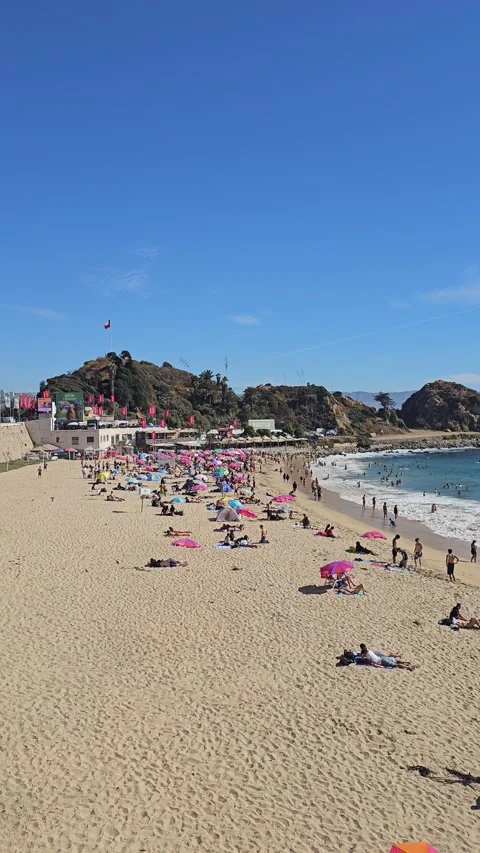 Chile, Viña del Mar – Concón, Reñaca, Coastal Walk [8K] 動画素材 331545556