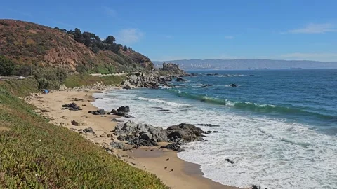 Chile, Viña del Mar – Concón, Reñaca, Coastal Walk [8K] Видео 331545712
