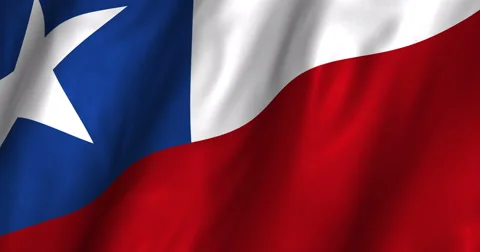 Chile Waving Flag-4K Stock Footage 46874295