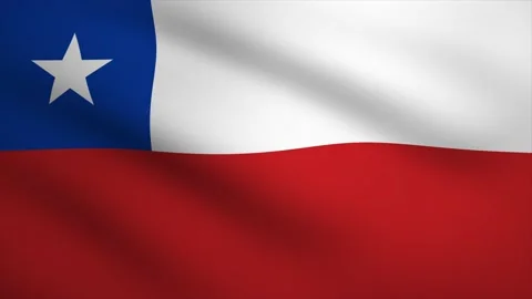 Chile Waving Flag Background Animation. Looping seamless 3D animation. Moti.. Stock Footage 230374004