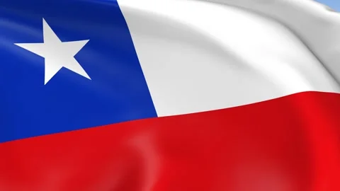Chile Waving Flag Background Loop Stock Footage 317847942