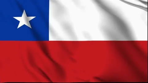 Chile Waving Flag, Chile Flag, Flag of Chile Waving Animation, Chile Flag 4K Stock Footage 262822412