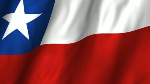 Chile Waving Flag Video stock 12248058