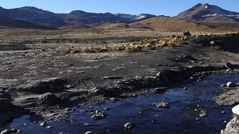 Chilean desert stream Video stock 77045381