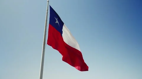 Chilean flag, Arica Stock Footage 251242081