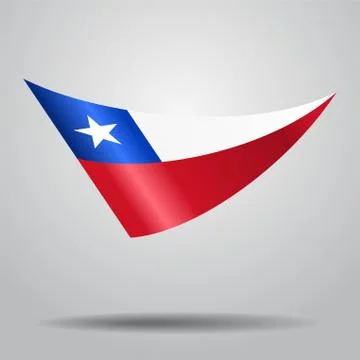 Chilean flag background. Vector illustration. Stock Illustration