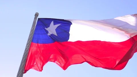 Chilean flag Stock Footage 77047435